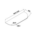 Столешница 28мм U – образная закругленная с двух сторон Деми Луне KS-33-OK MiroMark