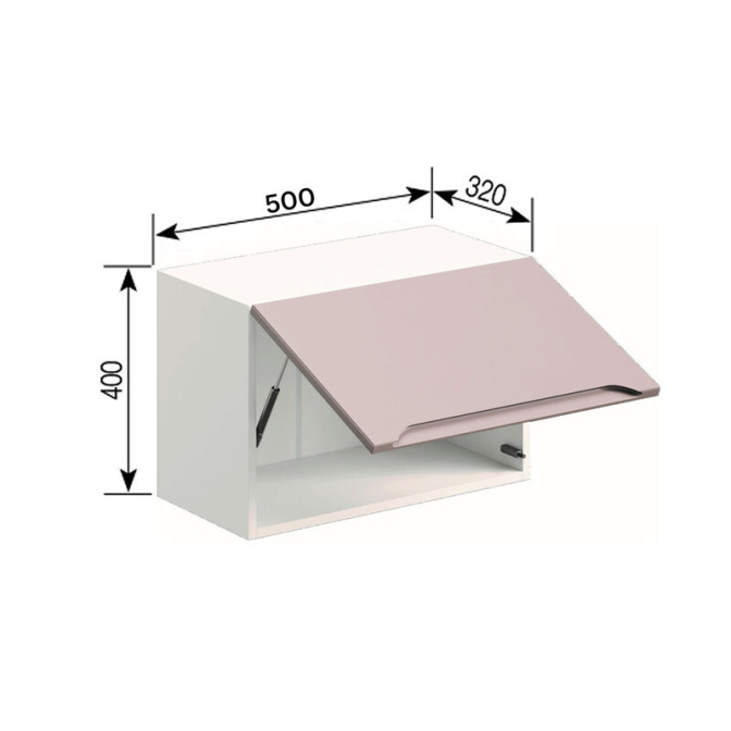 Кухонная секция под вытяжку 50 ОКАП Зарина Мир мебели