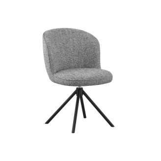 Стул поворотный R-160 графитовый  +  черный Vetro mebel