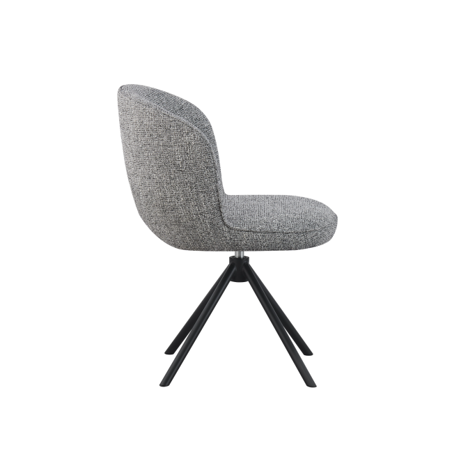 Стул поворотный R-160 графитовый  +  черный Vetro mebel