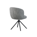 Стул поворотный R-160 графитовый  +  черный Vetro mebel