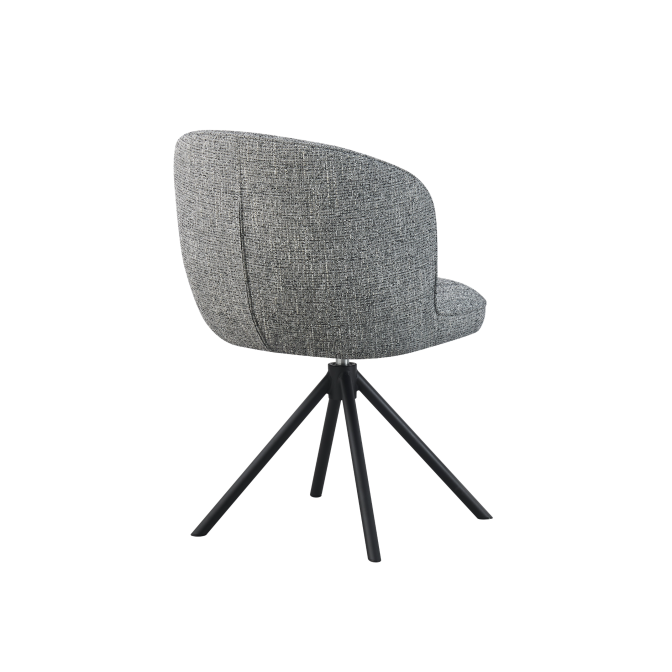 Стул поворотный R-160 графитовый  +  черный Vetro mebel