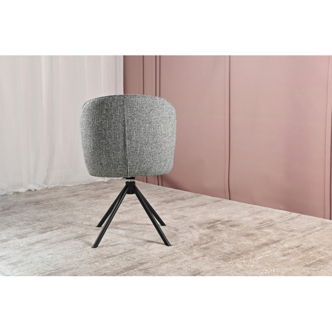 Стул поворотный R-160 графитовый  +  черный Vetro mebel