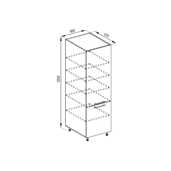 Кухонна секція пенал П 60 (h-920) Адель Світ меблів