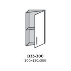 Кухонна секція В33-300 верхня 300 кут 30