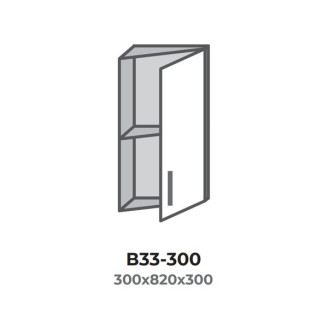 Кухонна секція В33-300 верхня 300 кут 30