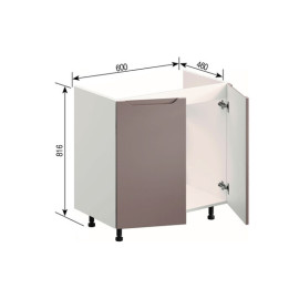 Кухонная секция нижняя Н 60М Зарина Мир мебели