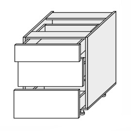 Кухонная секция нижняя Миллениум 60Н3ШХ/820 Телескоп ML-064W/9003 MiroMark