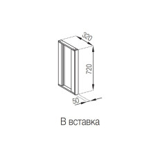 Кухонна секція верхня Вставка Мілана Світ меблів 