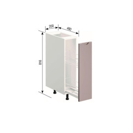 Кухонна секція нижня Н 20 карго Заріна Світ меблів