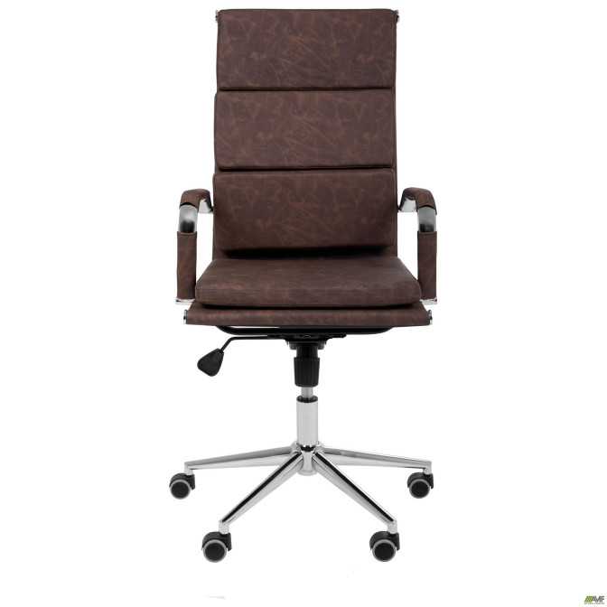 Крісло Slim FX HB Хром Tilt WAX Coffee AMF