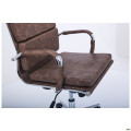 Крісло Slim FX HB Хром Tilt WAX Coffee AMF