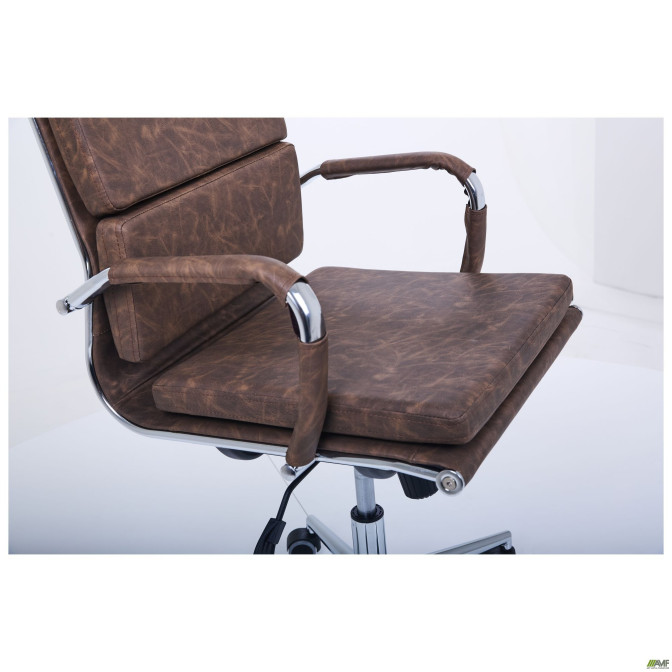 Крісло Slim FX HB Хром Tilt WAX Coffee AMF