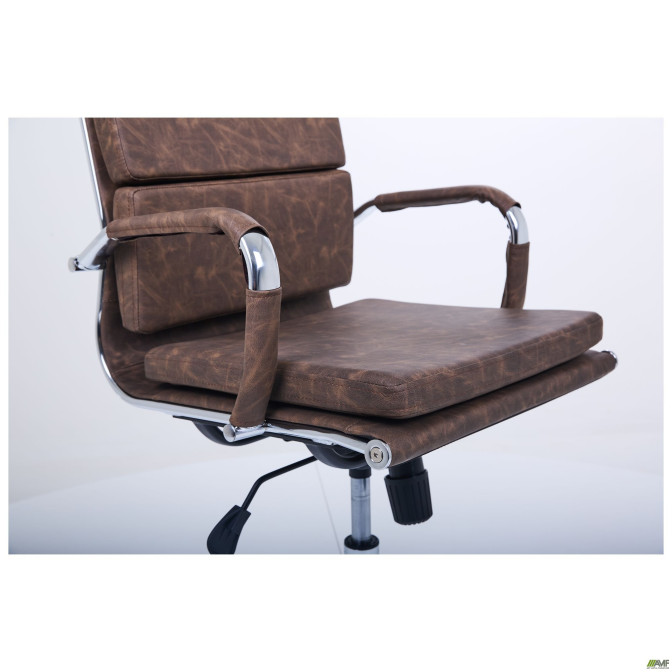 Крісло Slim FX HB Хром Tilt WAX Coffee AMF