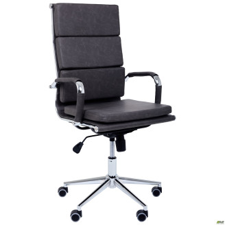 Кресло Slim FX HB Хром Tilt WAX Black Grey AMF