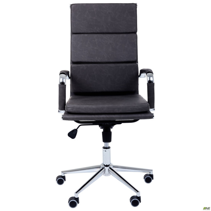 Крісло Slim FX HB Хром Tilt WAX Black Grey AMF
