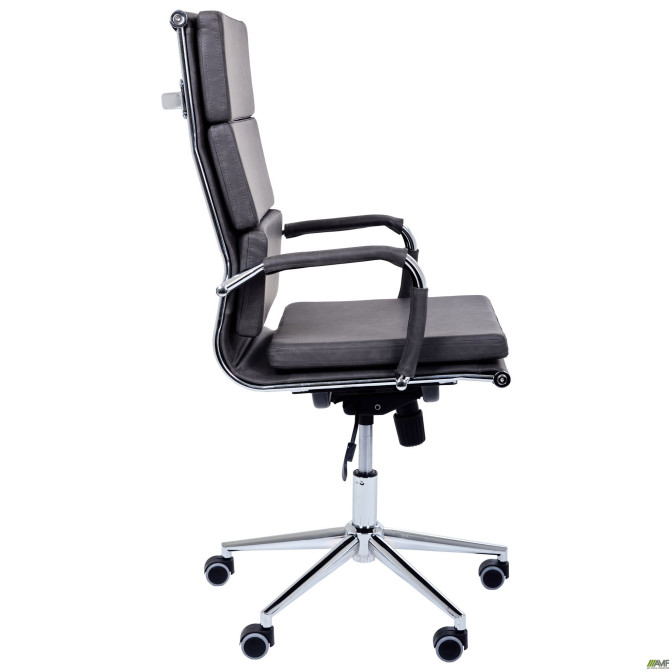 Крісло Slim FX HB Хром Tilt WAX Black Grey AMF