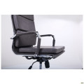 Крісло Slim FX HB Хром Tilt WAX Black Grey AMF