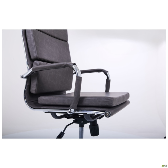 Крісло Slim FX HB Хром Tilt WAX Black Grey AMF