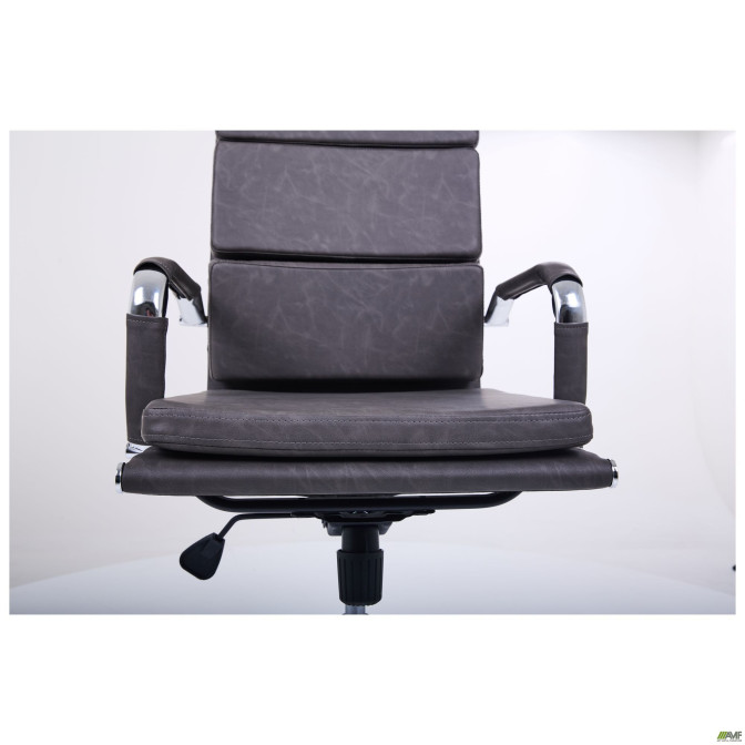 Крісло Slim FX HB Хром Tilt WAX Black Grey AMF