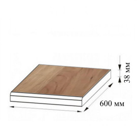 Столешница для кухни 38 мм 2000 мм Дуб крафт золотой Мир Мебели У-1