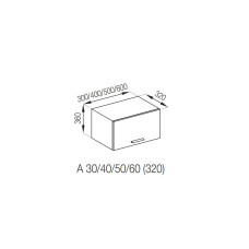 Кухонна секція антресоль А 50 (320) Б'янка Світ меблів