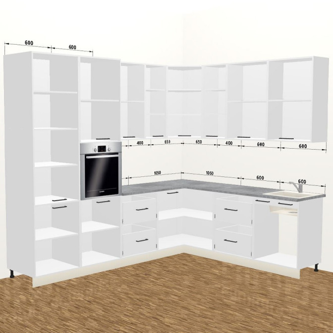 Кухня Винтаж 3,8 м А 900 Pro MiroMark