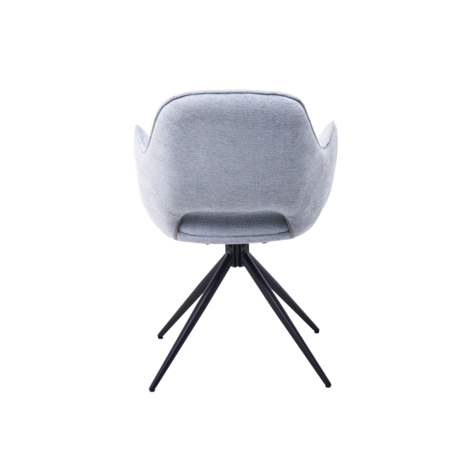 Стілець поворотний R-150 блу-грей  +  чорний Vetro mebel