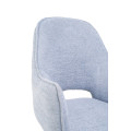 Стілець поворотний R-150 блу-грей  +  чорний Vetro mebel