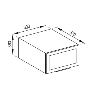Кухонная секция антресоль А 50 (570) Анна Мир мебели 