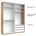 Шкаф-купе 2,0х2,4 Фемели / Family Глянец Белый MiroMark FM-85-WB