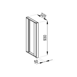 Кухонная секция верхняя В вставка (h-920) Марта Мир мебели