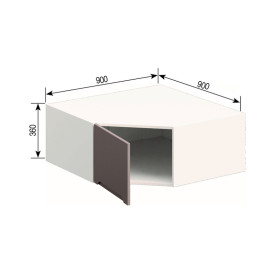Кухонная секция антресоль А 90*90 Зарина Мир мебели
