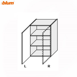 Кухонная секция Миллениум верхняя 40В/720 1дв Pro Blum Левая ML-442W/9003L MiroMark
