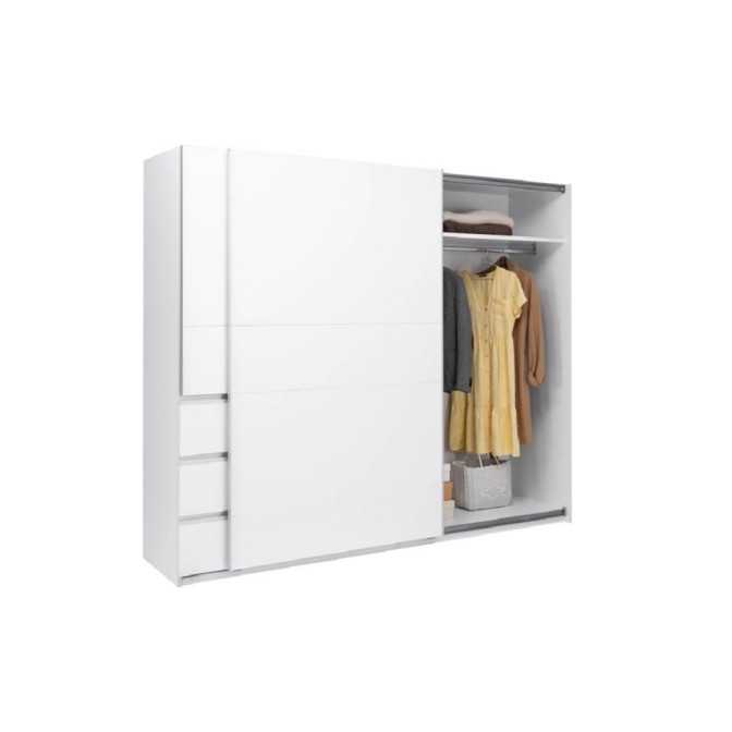 Шкаф-купе 2.5м 2Дв Вильма / Wilma Белый MiroMark WL-26-WB