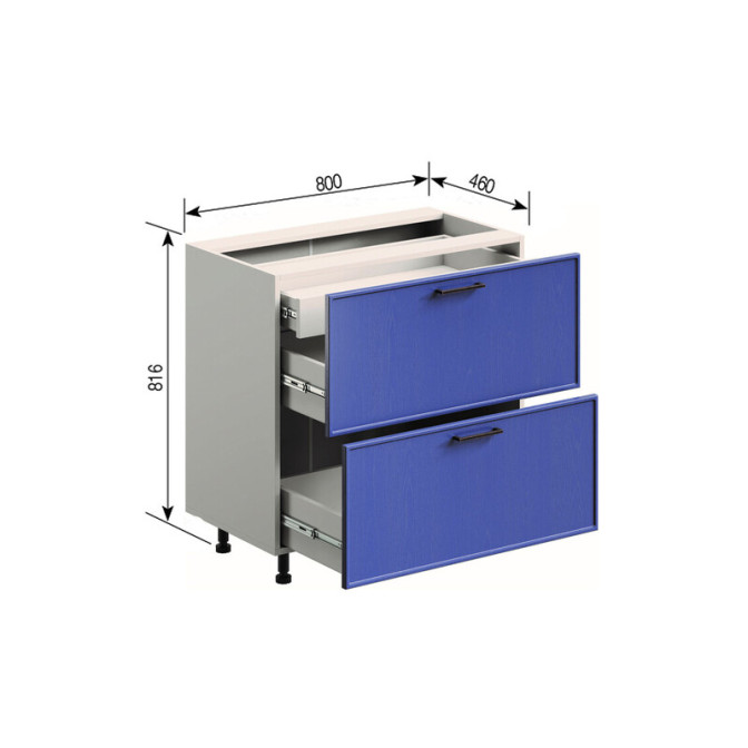 Кухонна секція нижня Н 80 Ш ( + ВШ) LUX Аріель Світ меблів