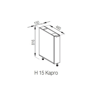 Кухонная секция нижняя Н 15 карго Марта Мир мебели Кухонная секция нижняя Н 15 карго Марта Мир мебели