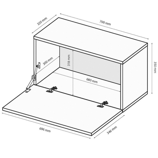 Секция BOX-31 / Глянец Чёрный MiroMark BX-31-BL