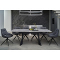 Керамический стол Олимпия ТМL-985 грецкий ребекка  +  черный Vetro mebel