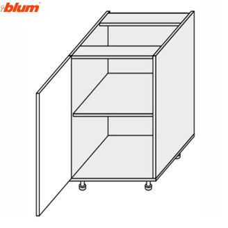 Кухонна секція Валенсія нижня 45Н/820 1дв Pro Blum VL-046W/9003 MiroMark
