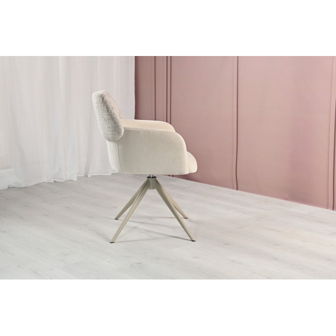 Стілець поворотний R-165 тофу  +  капучино Vetro mebel