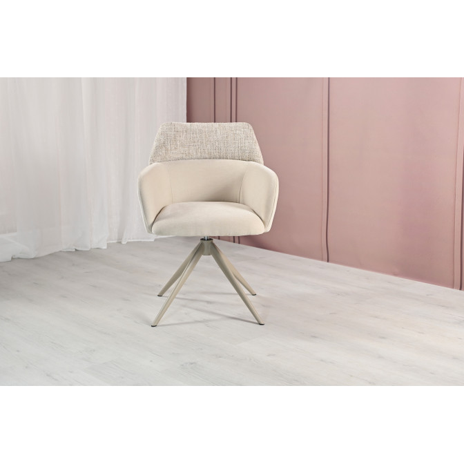 Стілець поворотний R-165 тофу  +  капучино Vetro mebel