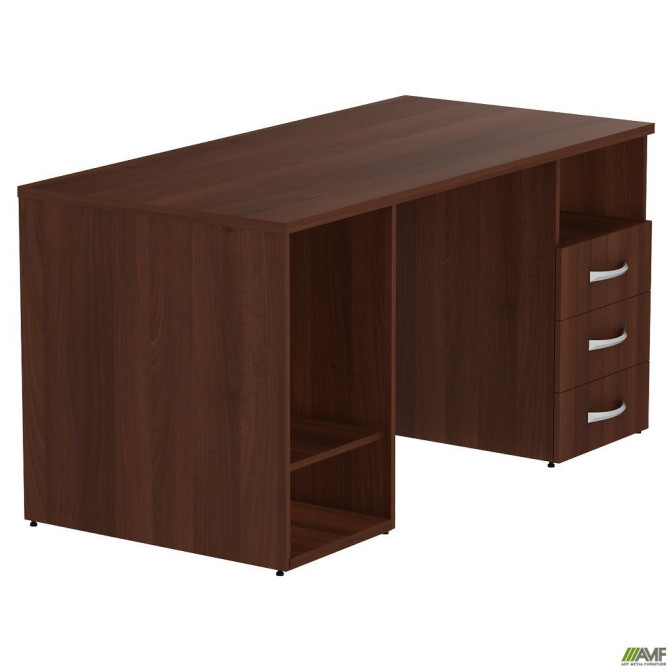 Тумбовый стол МГ-53 R (1500х720х750) орех черный AMF
