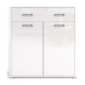 Комод 2Дв 1Ящ Белла / Bella Глянец Белый MiroMark BL-62-WB