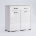 Комод 2Дв 1Ящ Белла / Bella Глянец Белый MiroMark BL-62-WB