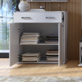 Комод 2Дв 1Ящ Белла / Bella Глянец Белый MiroMark BL-62-WB