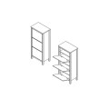 Тумба для взуття Чос BUT3D BRW Україна