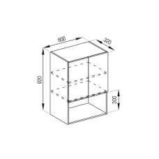 Кухонная секция верхняя В 60 2Д п/мікрохв. (920) Влада Мир мебели  