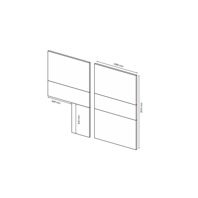 Шафа-купе 2.15м 2Дв із дзеркалом Вільма / Wilma Білий MiroMark WL-21-WB
