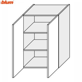 Кухонна секція Валенсія верхня 60В/900 2дв Pro Blum VL-567W/9003 MiroMark